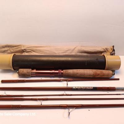 Fishing pole for the backpacker with new pocketknife - Pack rod model 30529 6'8"