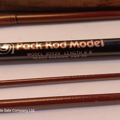 Fishing pole for the backpacker with new pocketknife - Pack rod model 30529 6'8"