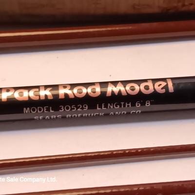 Fishing pole for the backpacker with new pocketknife - Pack rod model 30529 6'8"