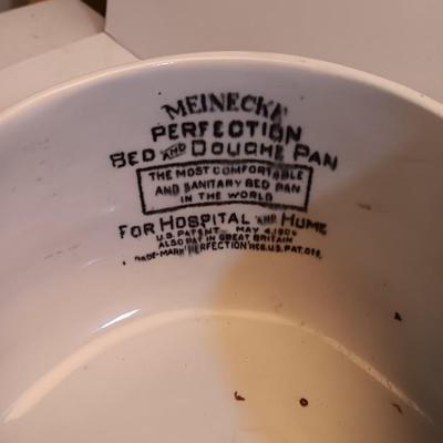 Antique Meinecke "Perfection" Bed Pan - Porcelain