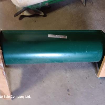 Antique canvas heavy duty fertilizer and seed Co, spreader and other Antique yard tools