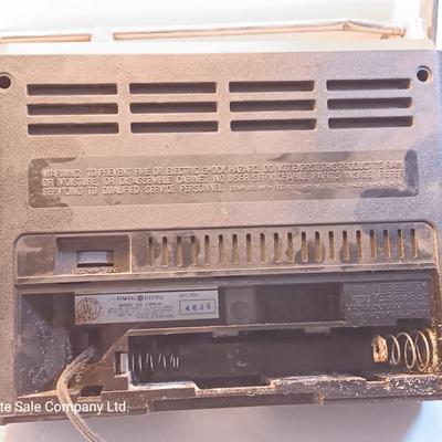 General Electric Model 7-2963A AM/FM/ TV PS AIR Instant weather electric or battery operated radio