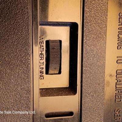 General Electric Model 7-2963A AM/FM/ TV PS AIR Instant weather electric or battery operated radio