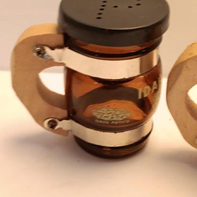 Coffee bean grinder with salt & pepper shakers