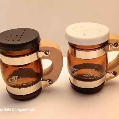 Coffee bean grinder with salt & pepper shakers