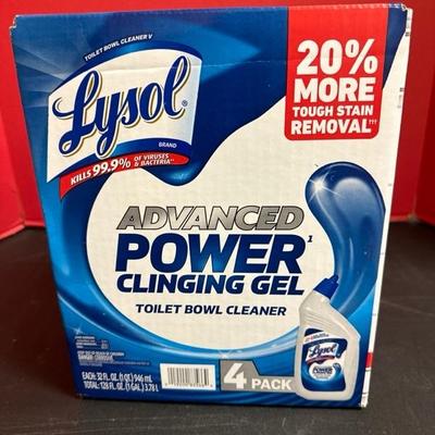 Lot 563 Four pack of Lysol, toilet bowl cleaner