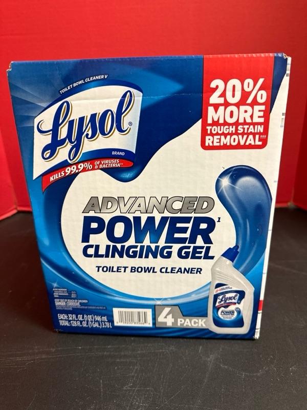 Lot 563 Four pack of Lysol, toilet bowl cleaner
