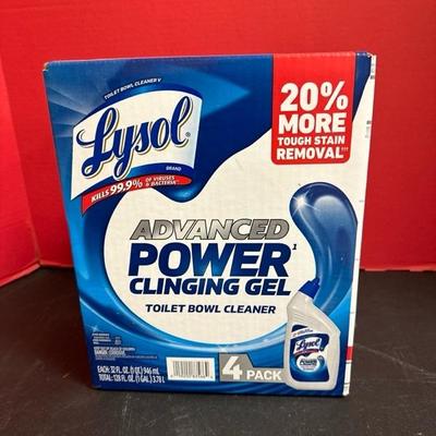 Lot 564 Four pack of Lysol, toilet bowl cleaner