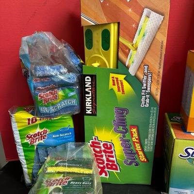 Lot 568 Swifter and cleaning supplies