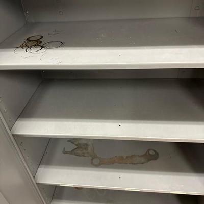 Lot 601 Dayton brand metal storage cabinet 3‘ x 6‘