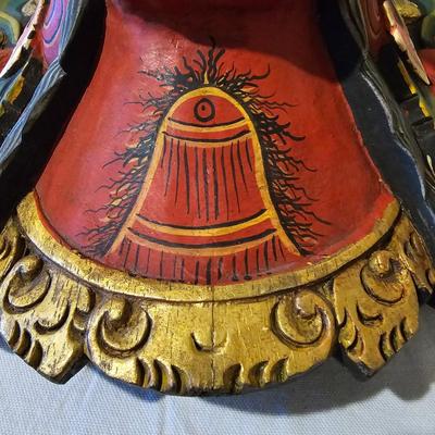 Pair of Balinese Wood Carved Tribal Masks (D-JS)