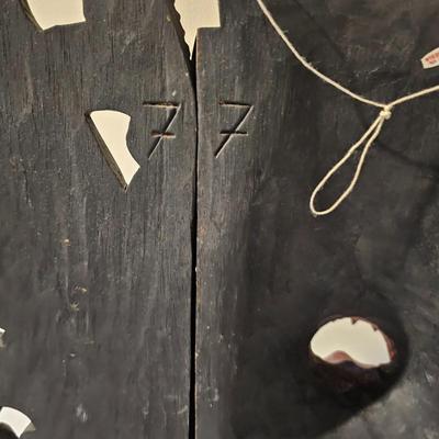 Pair of Balinese Wood Carved Tribal Masks (D-JS)