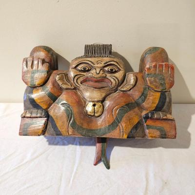 Indonesian Carved Wood Bell (BS-JS)