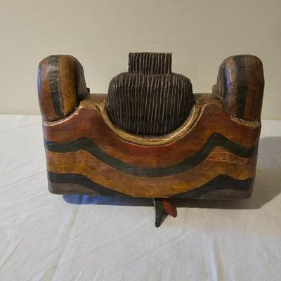 Indonesian Carved Wood Bell (BS-JS)