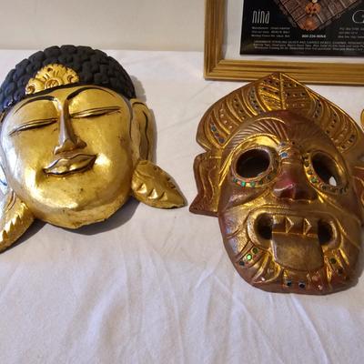 Two Handcarved Masks & More (BS-JS)
