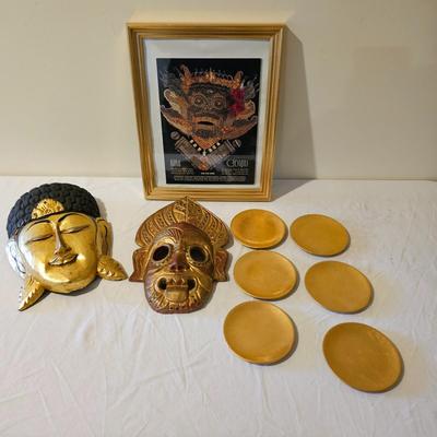 Two Handcarved Masks & More (BS-JS)