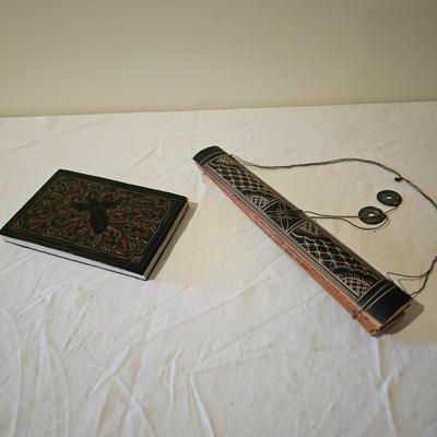 Wood Block Print Book & Palm Leaf Scroll (D-JS)