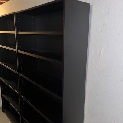Pair of Black Bookcases (BS-MG)