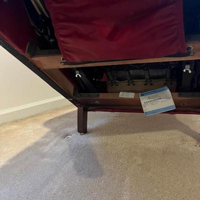 Bradington Young Red Leather Recliner (D-MG)