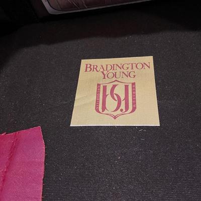 Bradington Young Red Leather Recliner (D-MG)