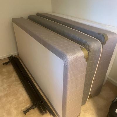 Two Twin Mattress Bed Frames (BD1-MG)