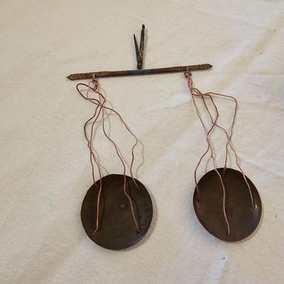 Vintage Water Bucket Carrier, Cookie Mold & Scale (BS-JS)