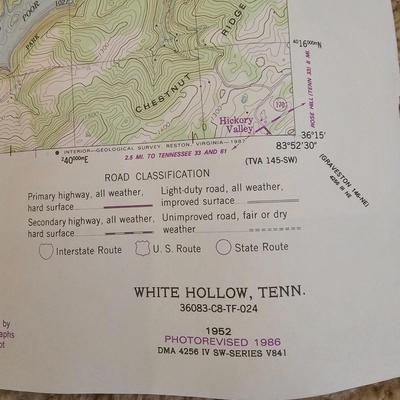 USGS Local Interest Survey Maps NC & TN (BS-JS)