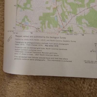 USGS Local Interest Survey Maps NC & TN (BS-JS)