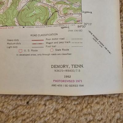 USGS Local Interest Survey Maps NC & TN (BS-JS)