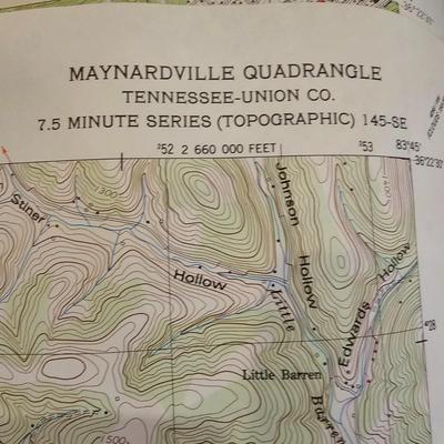 USGS Local Interest Survey Maps NC & TN (BS-JS)