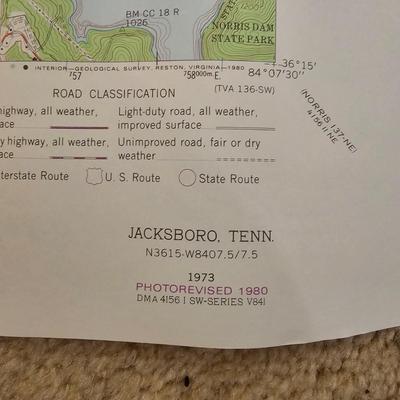 USGS Local Interest Survey Maps NC & TN (BS-JS)