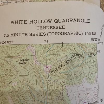 USGS Local Interest Survey Maps NC & TN (BS-JS)