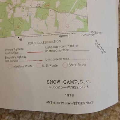 USGS Local Interest Survey Maps NC & TN (BS-JS)