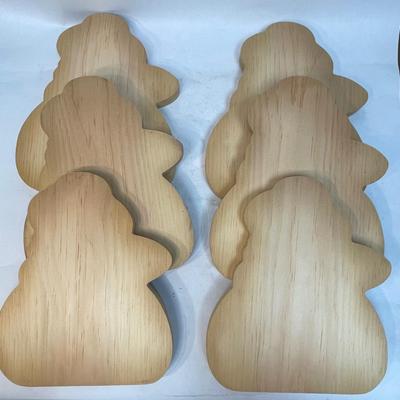Raw Wood Cut-out Shapes for Crafters Projects for Signs & Painters, etc Lot #wood1