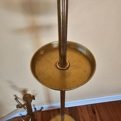 Brass Makeup Caddy & Wall-Mount Clothes Rack (LR-JS)