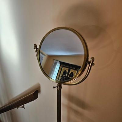 Brass Makeup Caddy & Wall-Mount Clothes Rack (LR-JS)