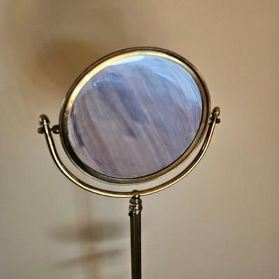 Brass Makeup Caddy & Wall-Mount Clothes Rack (LR-JS)