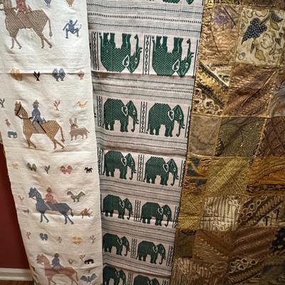 Indonesian Cotton Shawl Plus Woven Scarves (PB-RG)