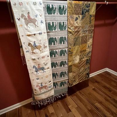 Indonesian Cotton Shawl Plus Woven Scarves (PB-RG)