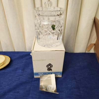Waterford Crystal Glass Biscuit Jar