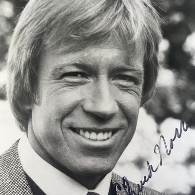 An Eye for an Eye Chuck Norris signed movie photo