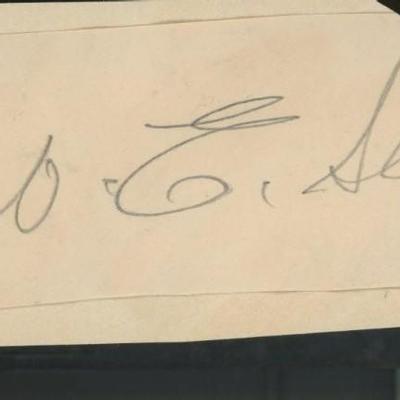 George Stewart original signature