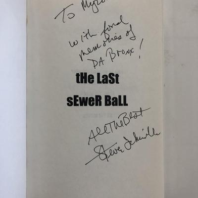 The Last Sewer Ball: A Novel Steven Schindler signed book