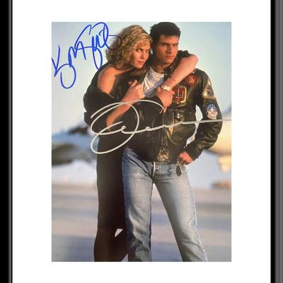 Top Gun Tom Cruise and Kelly McGillis signed photo