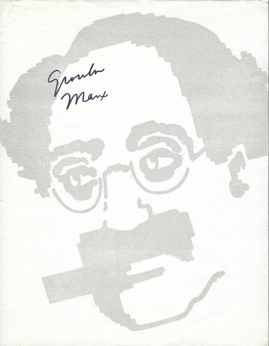 Groucho Marx signed stationary. GFA Authenticated | EstateSales.org