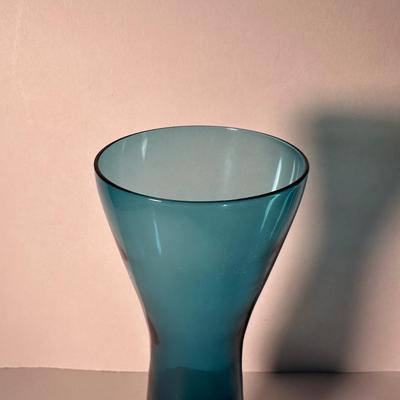 LOT 2F: Vintage Blue Glass Collection - Drinking Glasses, Candle Holders, Vases & More
