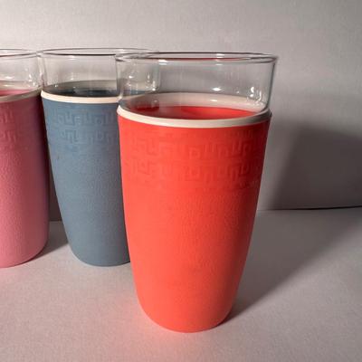 LOT 9F: Vintage Cryst O Therm NILE Glasses & Thermo Bowls