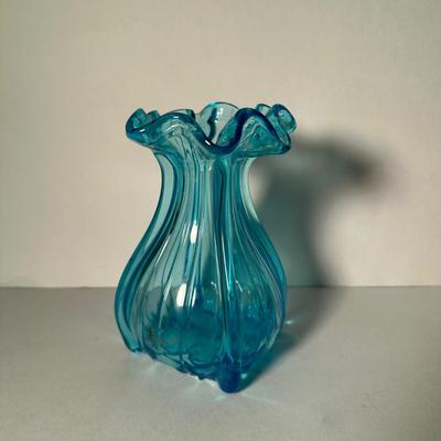 LOT 11F: Vintage Hand Blown Art Glass Pitcher, Vase & More