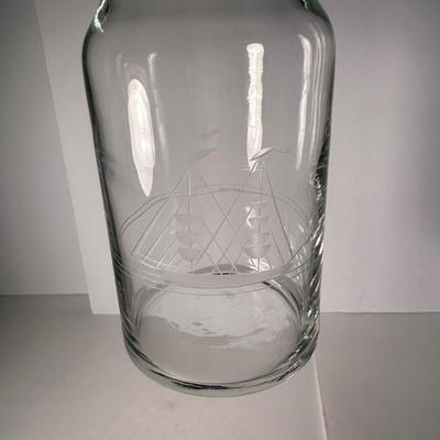 LOT 34F: Nautical Collection - Sailboat Decanter w/ Glasses, String Art & More