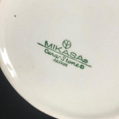 LOT 77K: Mikasa Cera-Stone Blue Point 3134-B Dish Set